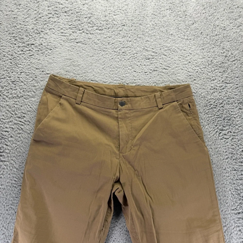 True Religion Pant‎ Men's 34x33 Brown Cotton Khakis Straight Leg Workwear Travel